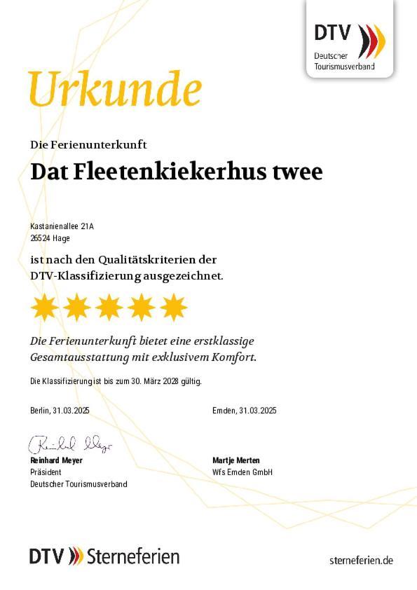 Dat Fleetenkiekerhus 2 Hage 外观 照片